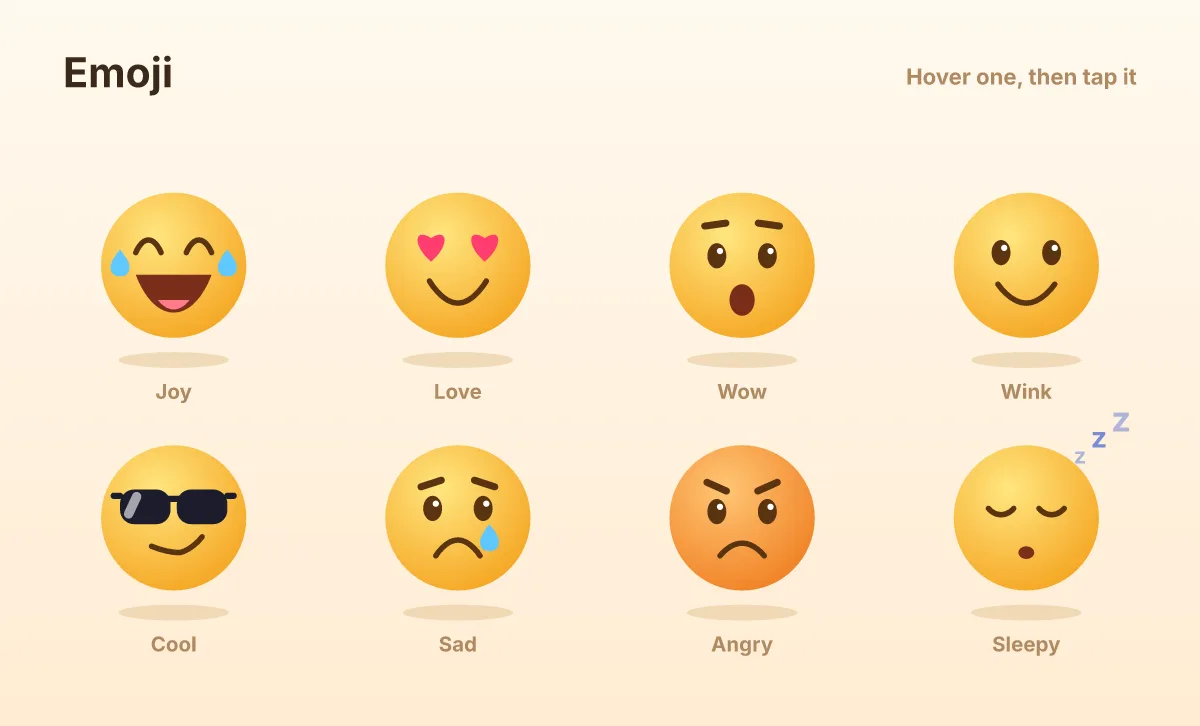 Emoji pack: an Ova Motion template